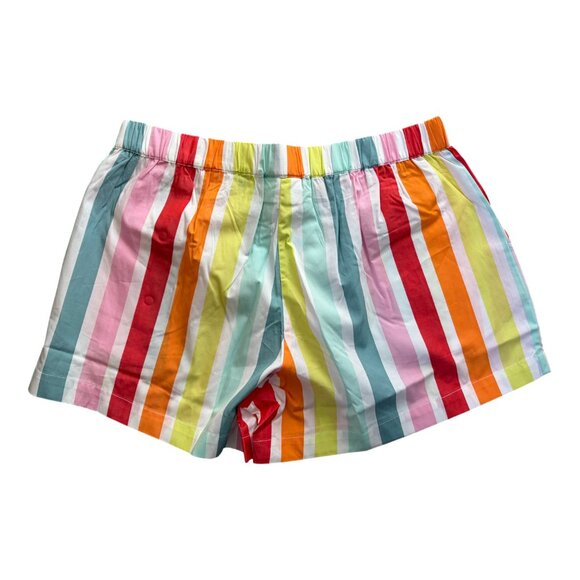 LAKE x Atlantic-Pacific Sadie Shorts Pajama Set Rainbow Stripe Size SMALL - Picture 7 of 10